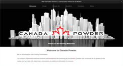 Desktop Screenshot of canadapowder.com