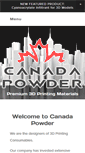 Mobile Screenshot of canadapowder.com